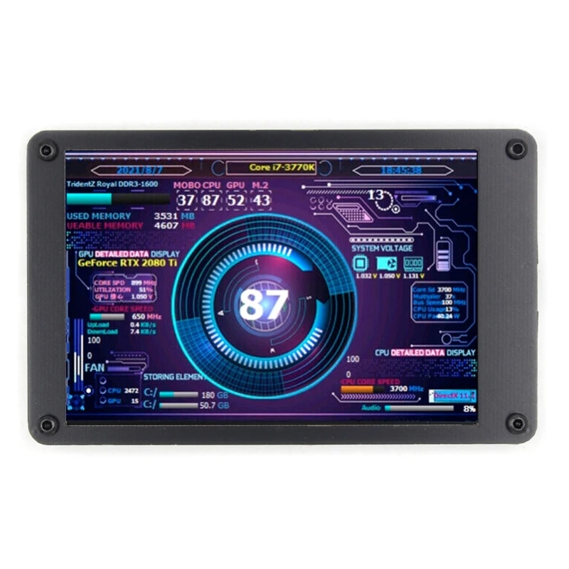 

Новый ЖК-монитор дюйма IPS, USB2 ЖК-дисплей AIDA64, шасси, экран дисплея, USB-дисплей