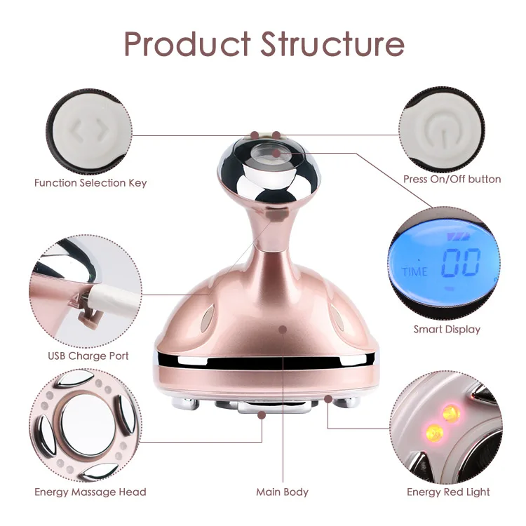 

Home Use Beauty Equipment Cordless Vibration Massager EMS Muscles Stimulating Slimming RF Body Slimming Machine
