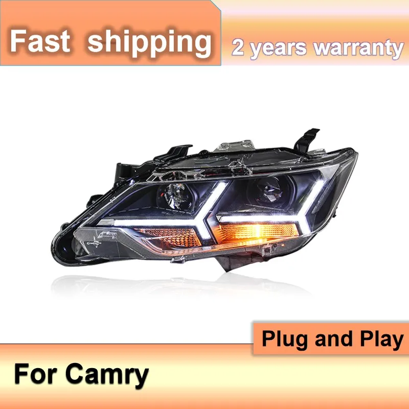 

Car Accessories for Toyota Camry Head Light 2015-2017 Toyota Camry New 2015 Headlight Camry Headlamp DRL Turn Signal High Beam