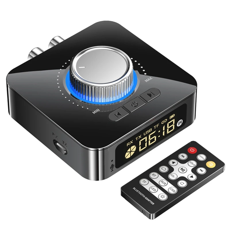 

Bluetooth 5,0 приемник передатчик аудио стерео 3,5 мм AUX разъем RCA беспроводной аудио адаптер с дистанционным управлением для ТВ автомобиля