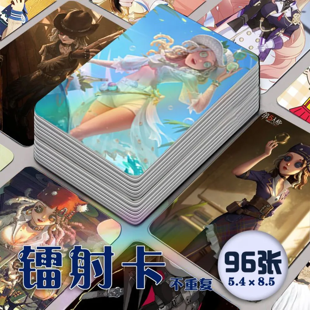 96 шт. Identity V аниме Laser Demi Bourbon косплей закругленные углы ЛОМО карты рождественские