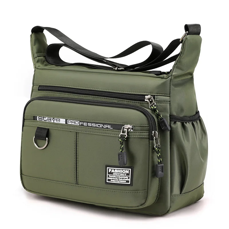 

Shoulder Casual Large Fashion Crossbody Messenger Multi-layer Luxury Bag Oxford Single Shoulder Pocket Men's Bag Capacity Design