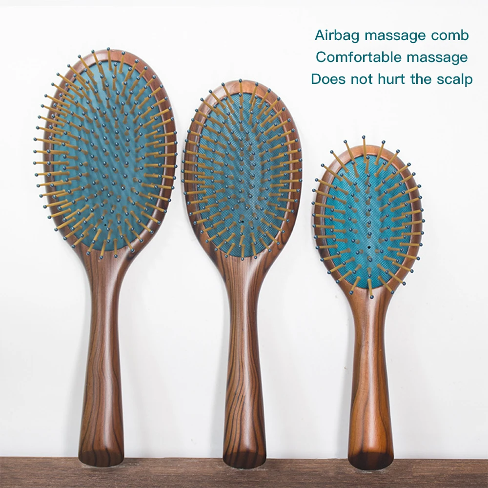 

Массажная расческа для натуральных волос, Антистатическая щетка для волос для вьющихся, густых, длинных, сухих и влажных волос, щетки для сн...