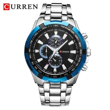 CURREN Top Luxury Brand Fashion Quartz Men's Watches Sport Waterproof All Steel Wristwatch Military Business Male Clock Relogio