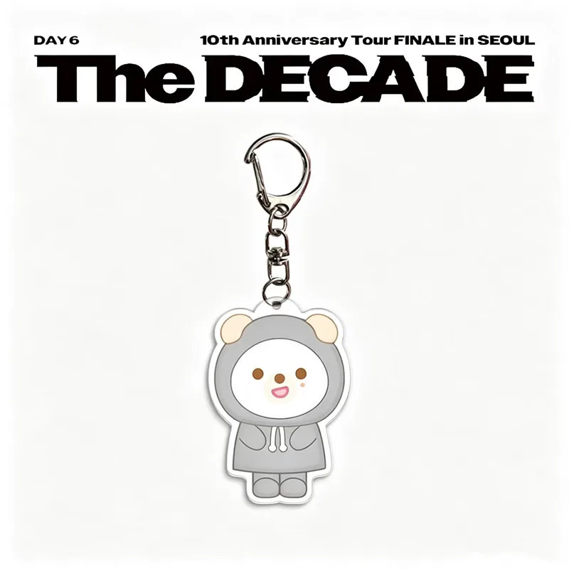Фото Акриловый брелок-подвеска для рюкзака с персонажами группы Idol Boy DAY6 (Дэй6): Джей, Сонджин, Инён, Квон, Пилдо, Вун. Подарки для фанатов. №2