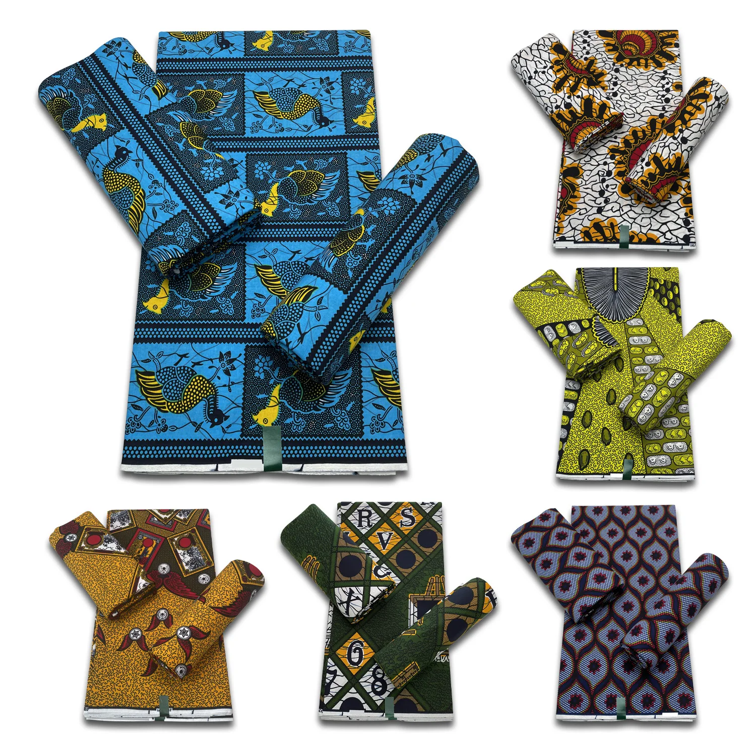 

Veritable Real Wax Fabric Craft DIY 100% Cotton Fabric Ankara African Wax Fabric Nigeria Ghana Style Tissu Sewing Dress