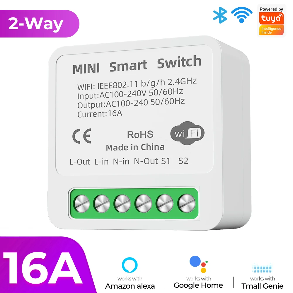 

SMATRUL EWeLink WiFi+Bluetooth Умный выключатель 16A