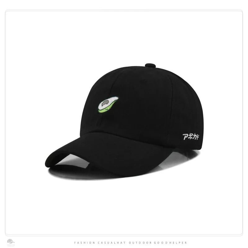 

Golf cap Hat Female Small Fresh Avocado Curved Brim Baseball Cap Outdoor Fashion Casual Sunshade Duck Tongue Hat Gorras Men Caps