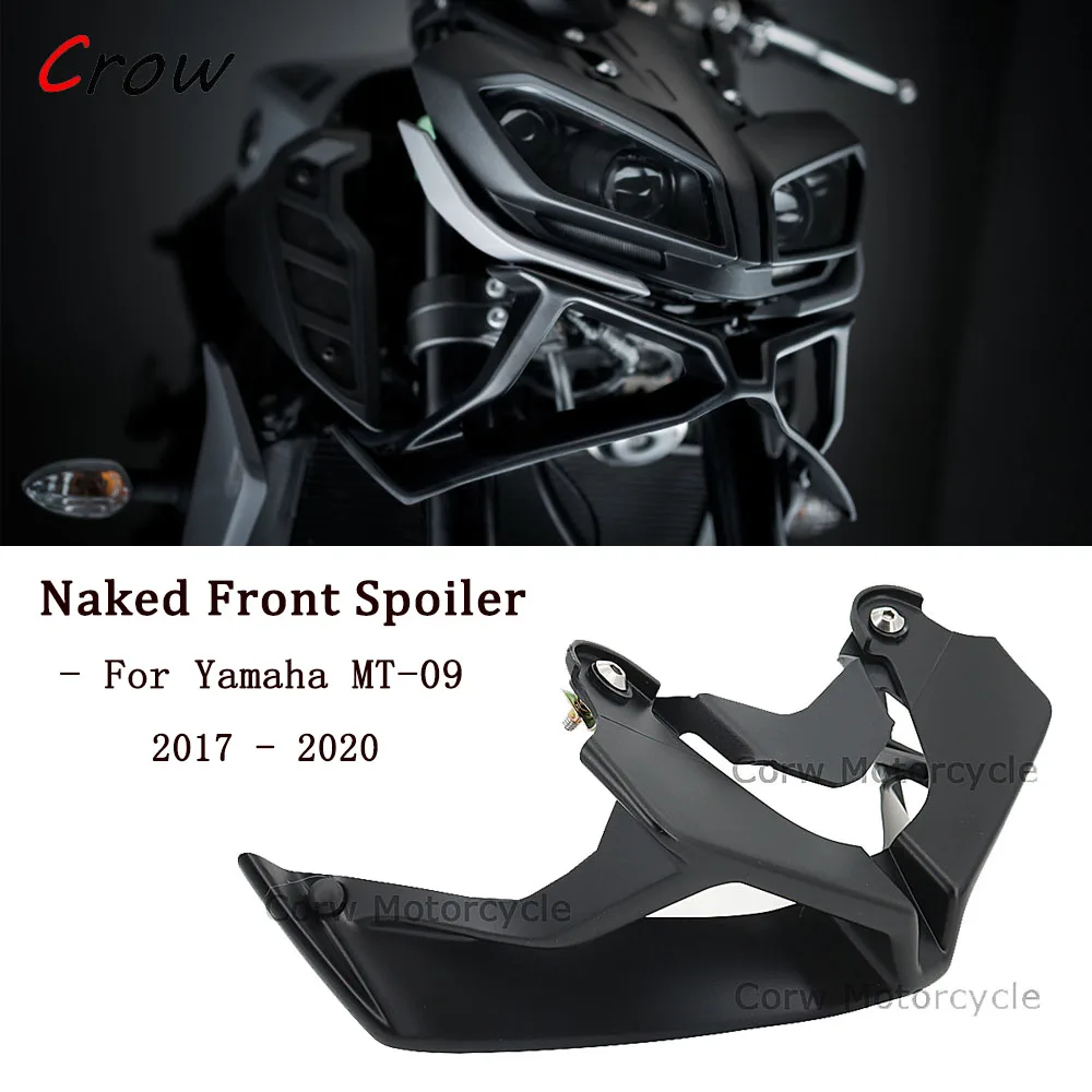 

Motorcycle Accessories Black Naked Front Spoiler Winglet Aerodynamic Wing Kit Spoiler For YAMAHA MT-09 MT 09 MT09 SP 2017 - 2020
