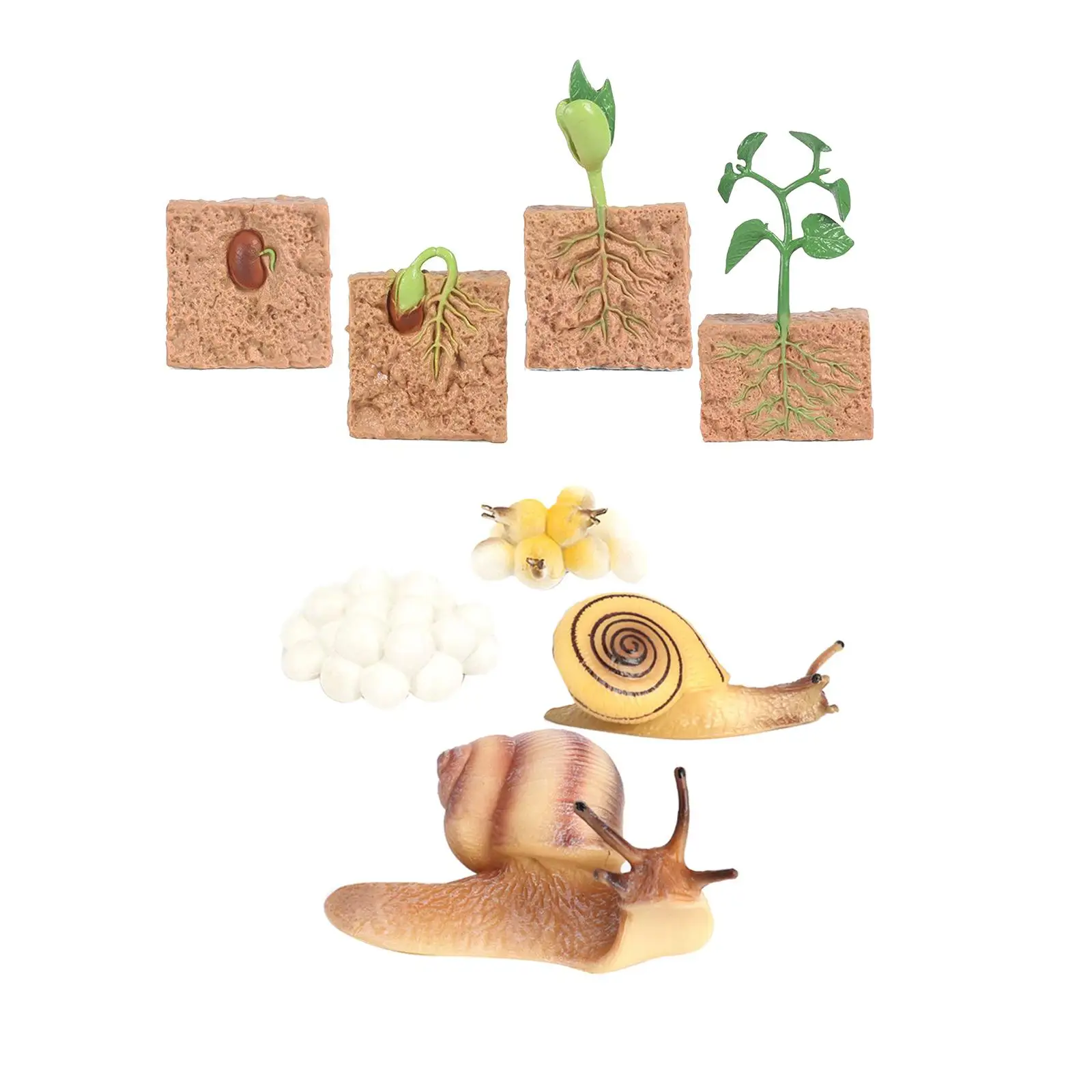 4x1 комплект детский пластиковый игровой набор для посева растений жизненный цикл