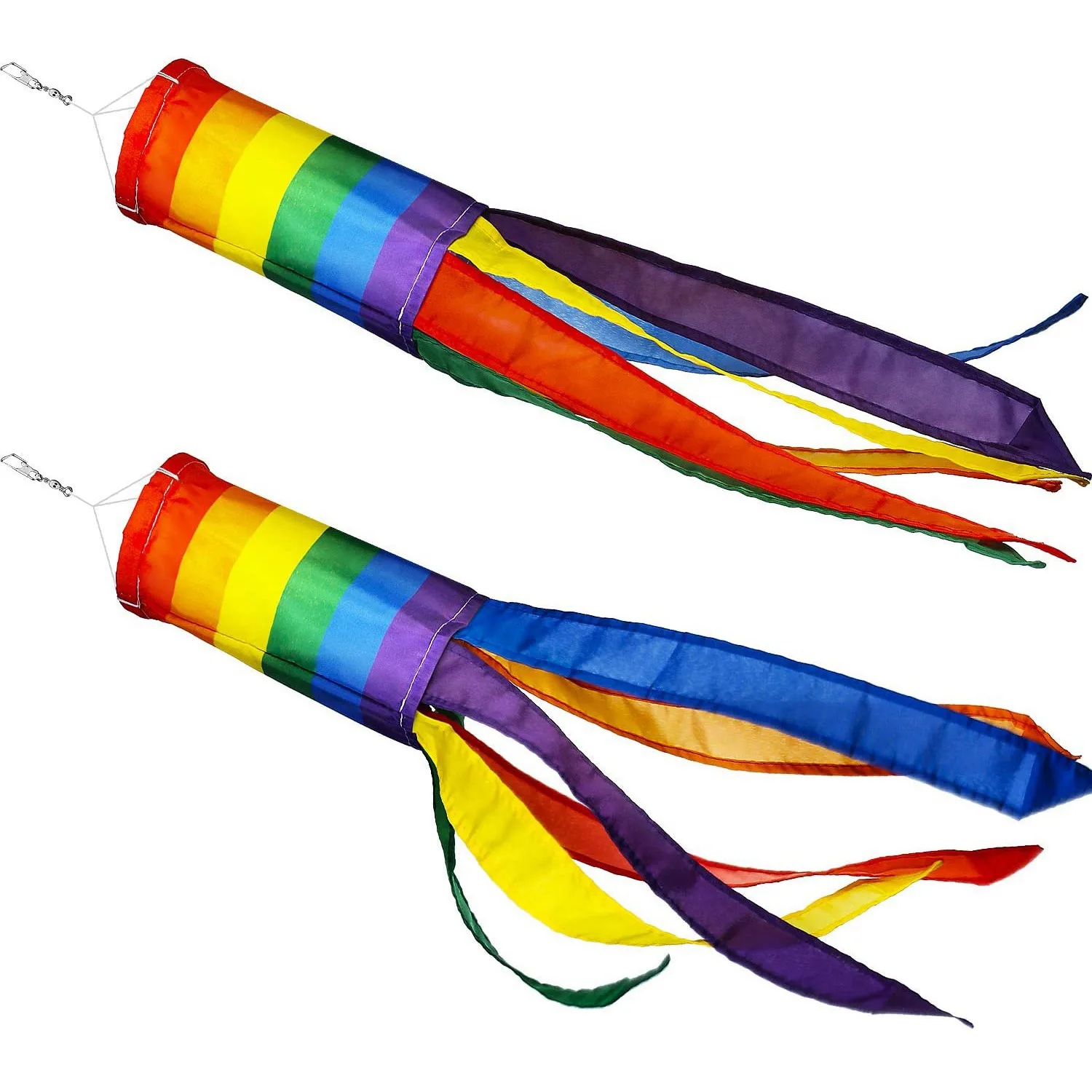 

2 Pieces Windsock Colorful Hanging Decoration Windsock For Outdoor Hanging