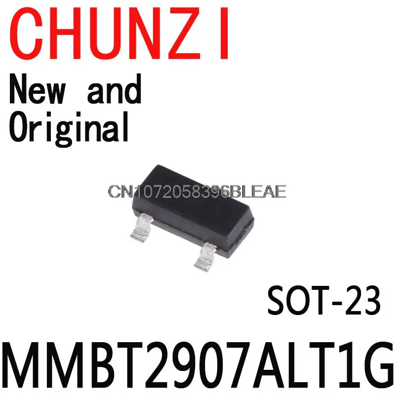 100 шт. Новый и оригинальный транзистор MMBT2907A MMBT2907 2N2907 2F SOT-23 0.8A/60V SMD транзистор MMBT2907ALT1G