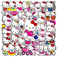 103050pcs kawaii hello kitty sticker anime diy skateboard water bottle laptop waterproof cute decals stickers for kids girls