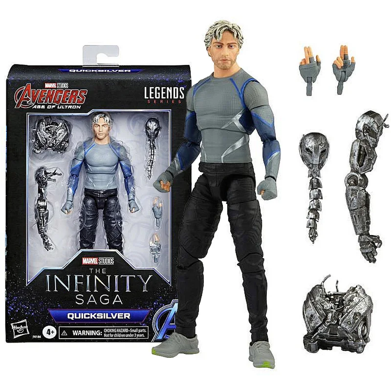 

Фигурка Hasbro из коллекции подлинных героев Marvel Legends, Мстители, Quicksilver, подвижная модель, Аниме фигурки, игрушки для детей