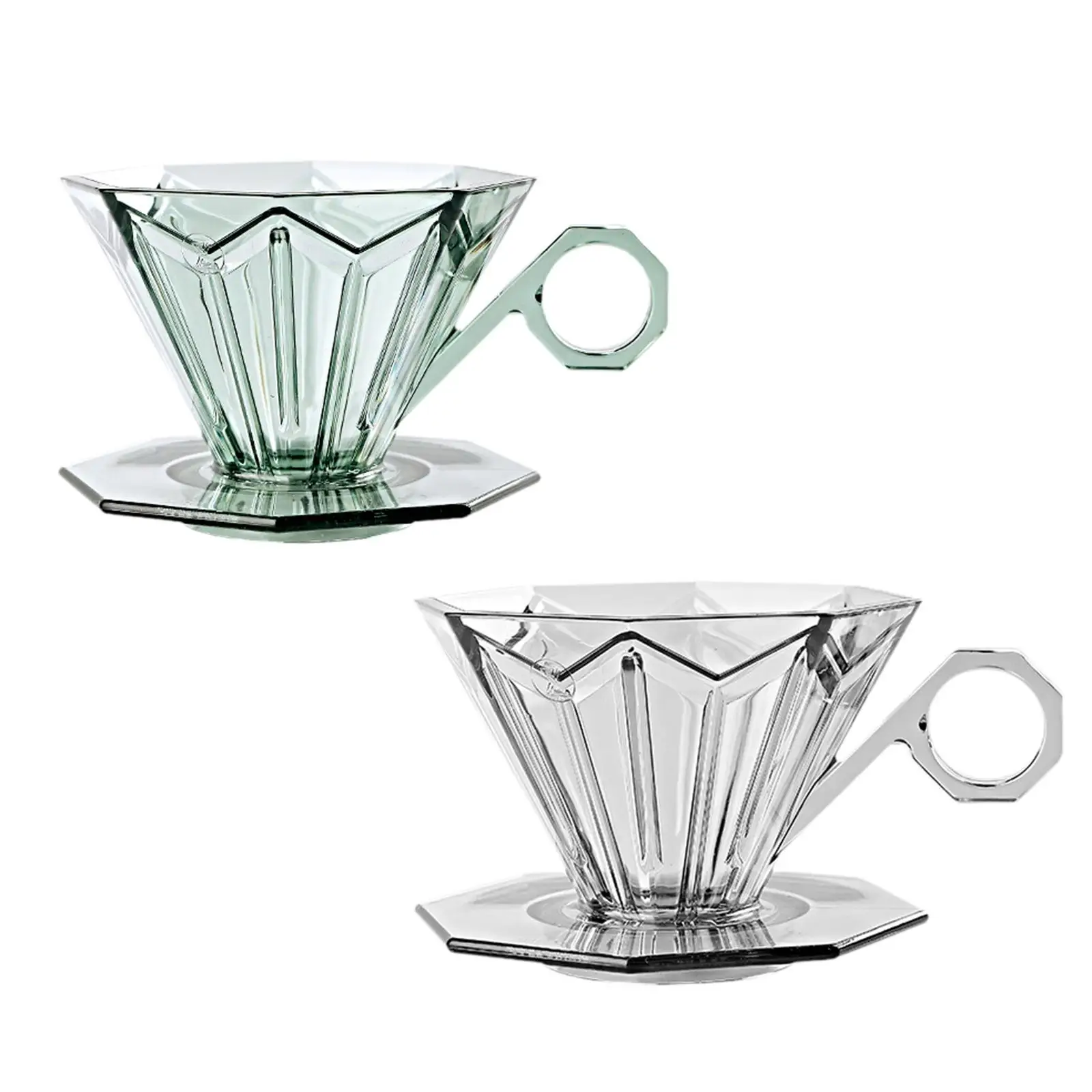 Чашка с фильтром для кофе плоским дном практичный подарок любителей конус