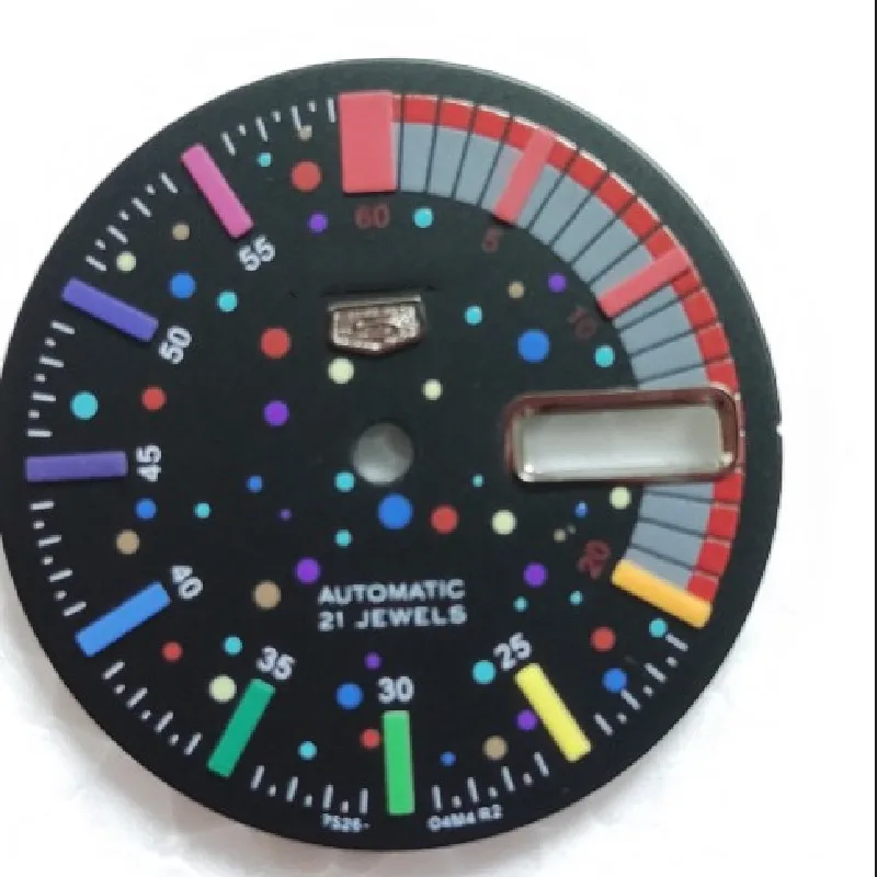 28.5MM Watch Accessories NH36 Dia blackl Men's Watch Mechanical Dial for NH36 Movement Date-day