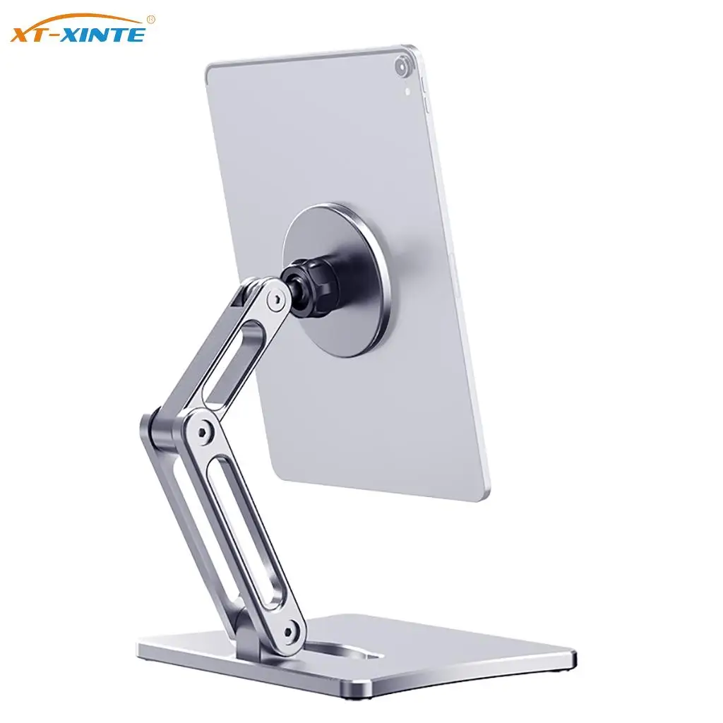 

Aluminum Alloy Magnetic Phone Holder Desktop Tablet Bracket 360° Adjustable Mobile Phone Stand for iPhone 14 13 12 Magsafe ipad
