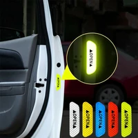 4pcs car open reflective tape warning mark reflective open notice bicycle accessories exterior car door stickers diy