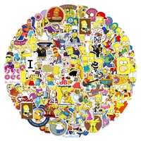 103050100pcs cool cartoon simpson anime stickers decal kid toy skateboard laptop luggage phone car funny waterproof sticker