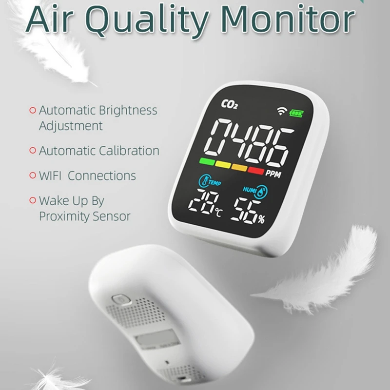 Датчик углекислого газа NDIR инфракрасный детектор Wi-Fi 1 комплект