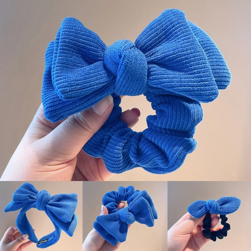 

Cute Bowknots Shape Durable Hair Hoop Women Headband Makeup Head-rope for Halloween Xmas Party Wear Hair Accessories