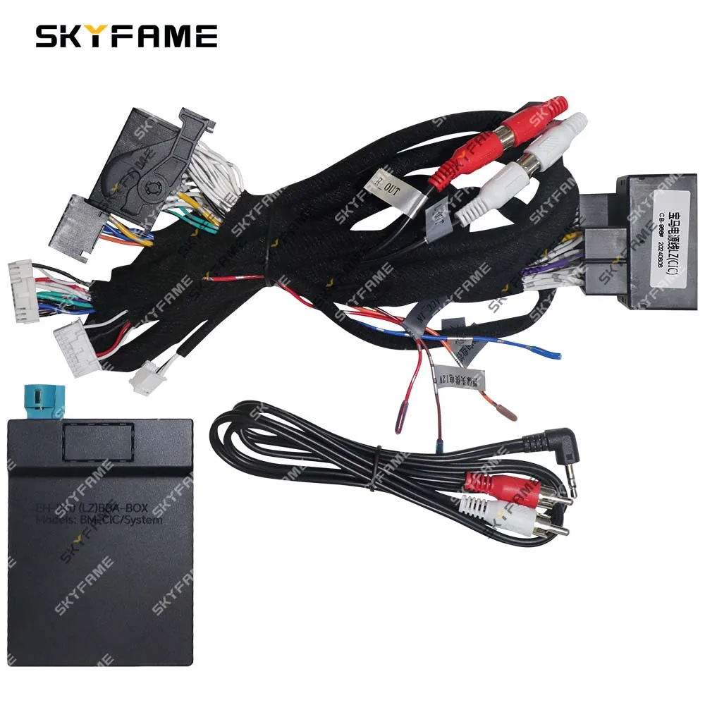 

SKYFAME автомобильный 16-контактный жгут проводов адаптер Canbus Box декодер Android радио кабель питания для системы BMW NBT CCC CIC EVO