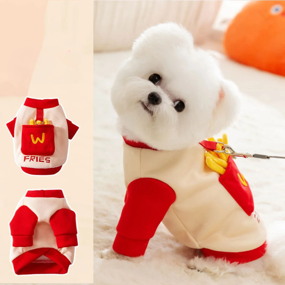 

Puppy Clothes Winter Autumn Cat Warm Sweater Pet Cute Desinger Harness Small Dog Fashion Pullover Yorkshire Poodle Pomeranian