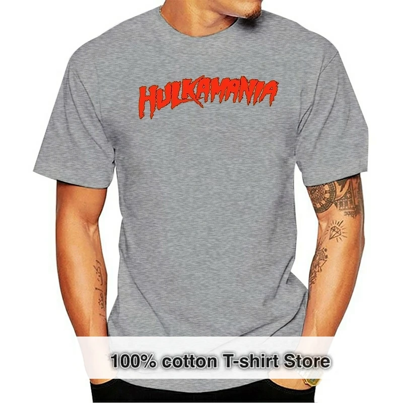 

MenYellow T Shirt Hulkamania Young Boy 80S Hip Hop Men Tees Shirts Male Short Sleeve Cheap Brand Apparel Merch