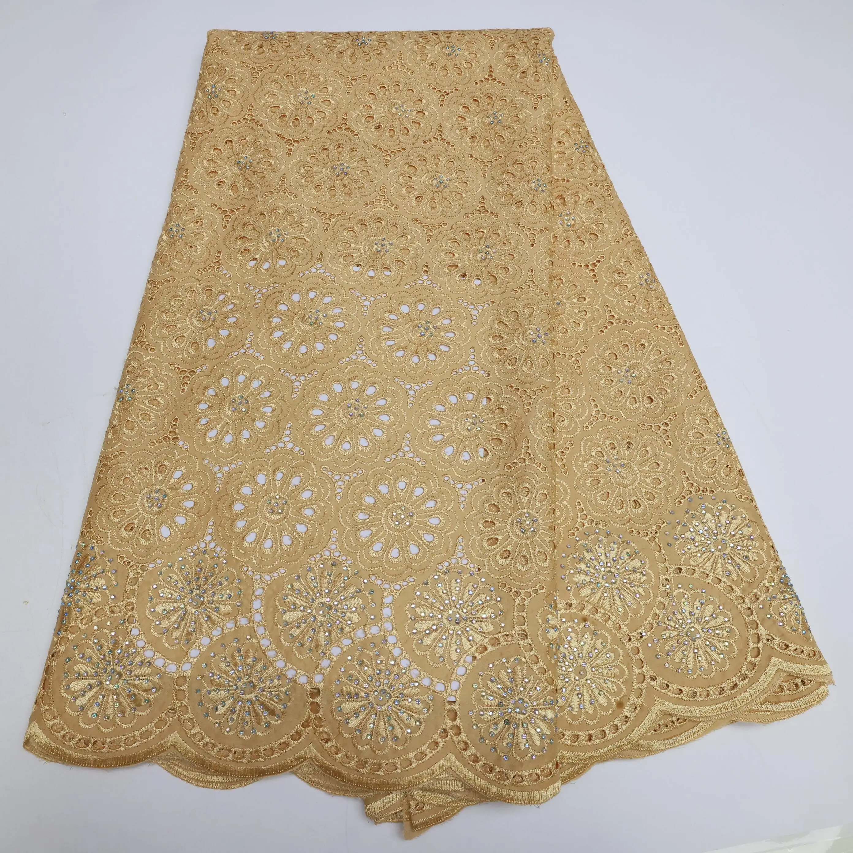 

2022 Latest African Net Lace With Sequins French Tulle Lace African Lace Fabric 5Yards Nigerian Lace Fabric For Dress GN1-47