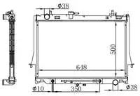 

BIS060026 для радиатора двигателя (500 × 26) D-MAX EURO 5 12-