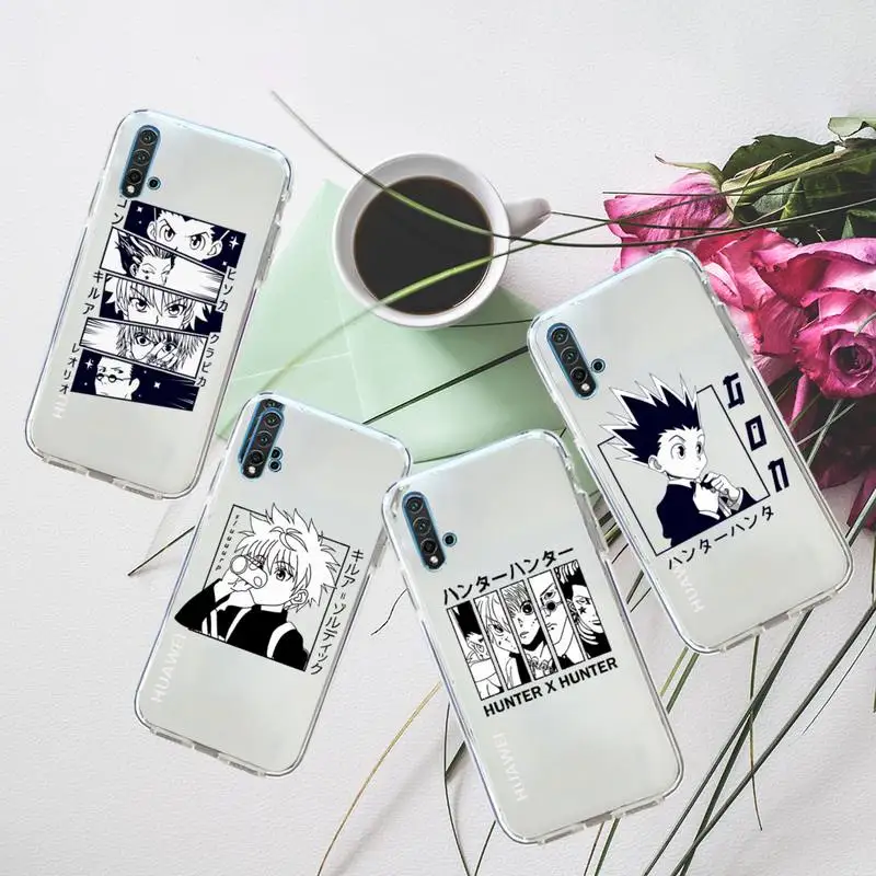 

Hunter Hunter X anime Phone Case Transparent for Huawei honor P mate Y 20 30 40 10 8 5 6 7 9 i x c pro lite prime smart