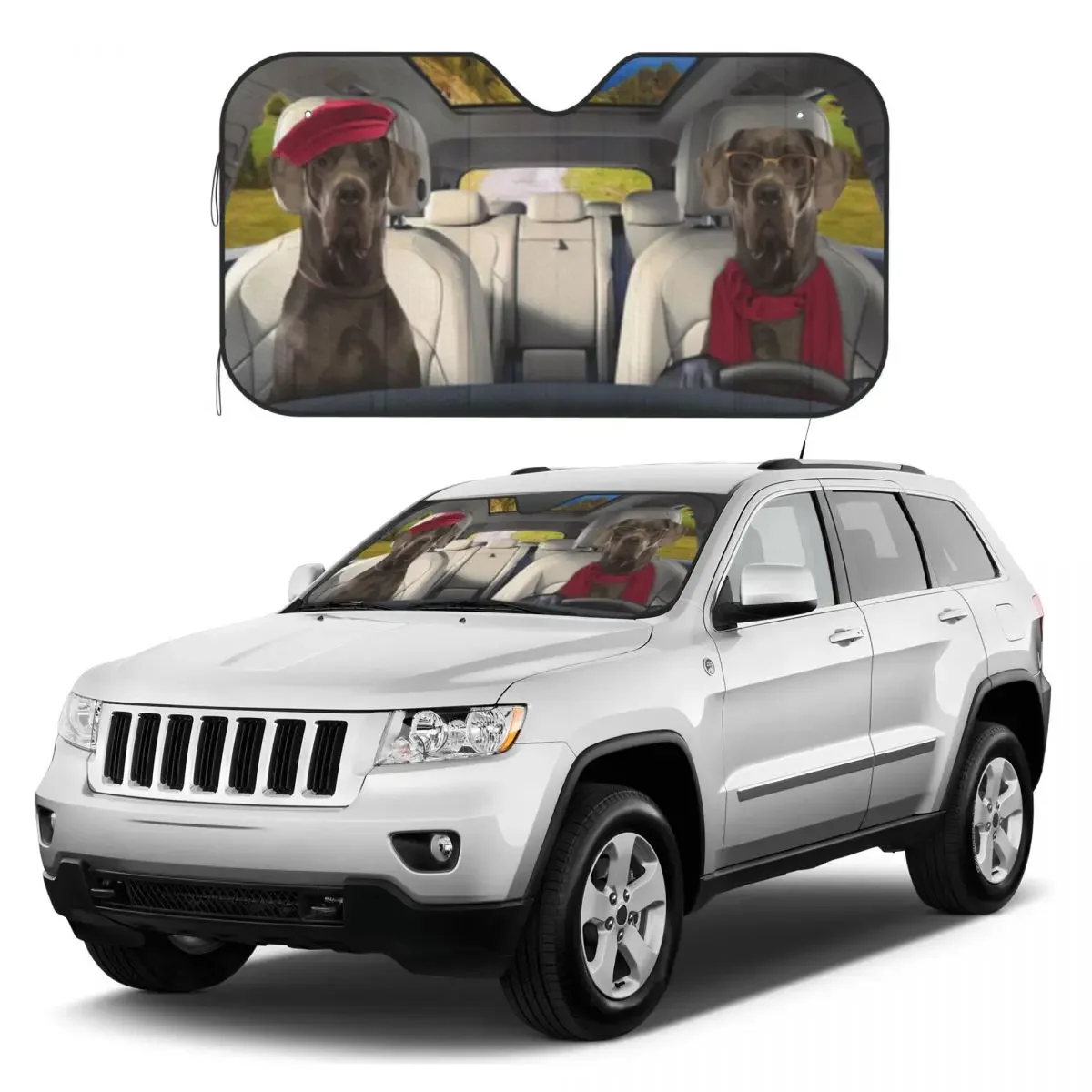 GearhumanD Samoyed собачий солнцезащитный отражатель защита от УФ-излучения