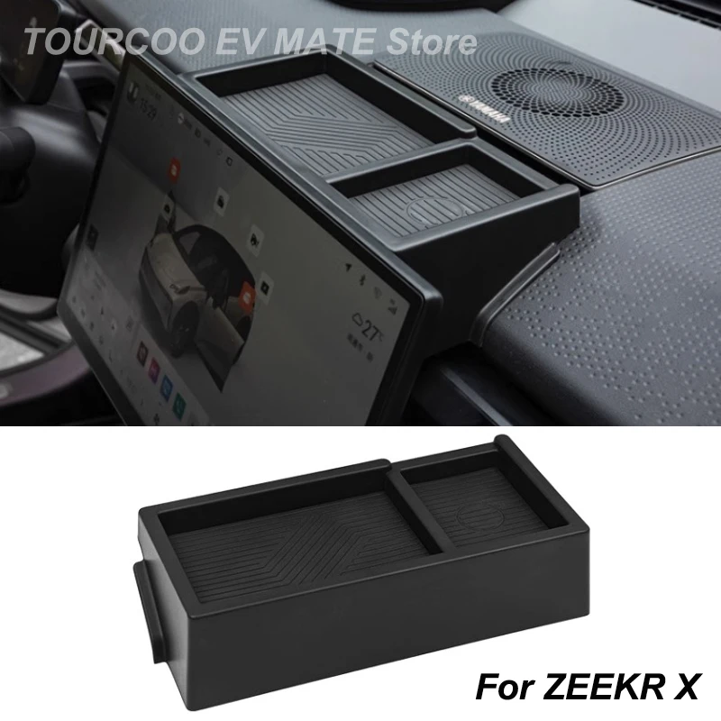 Фото Для ZEEKR X ящик для хранения с центральным экраном, подвесной ящик для салфеток, модифицированные аксессуары для салона автомобиля №1