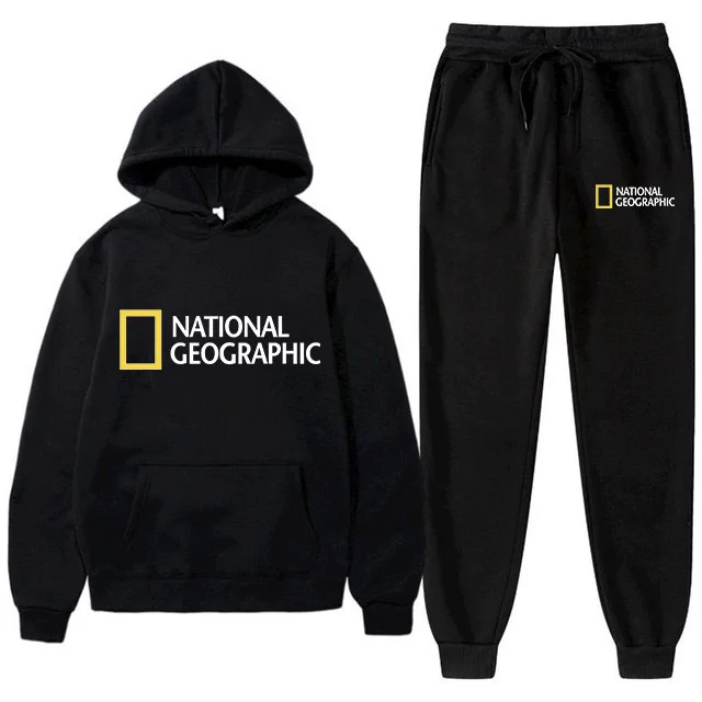 

FW22 Nationals Geographics Men Women Hoodies Sweatshirts Sweatpants 2Pcs Sets
