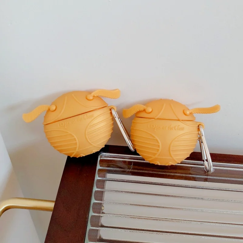 

Golden Snitch Harries Animation Co-branded Potters Airpods 1/2/3 Generation Apple Pro Bluetooth Ear Case Couple Soft Shell