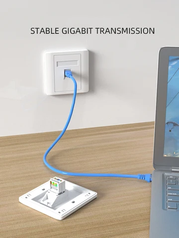 Розетка rj45, сетевая панель, модульный разъем, 1 порт cat5e cat6, белый Keystone, ПК, настенная лицевая панель, лицевая панель, компьютер без инструментов, 86 мм