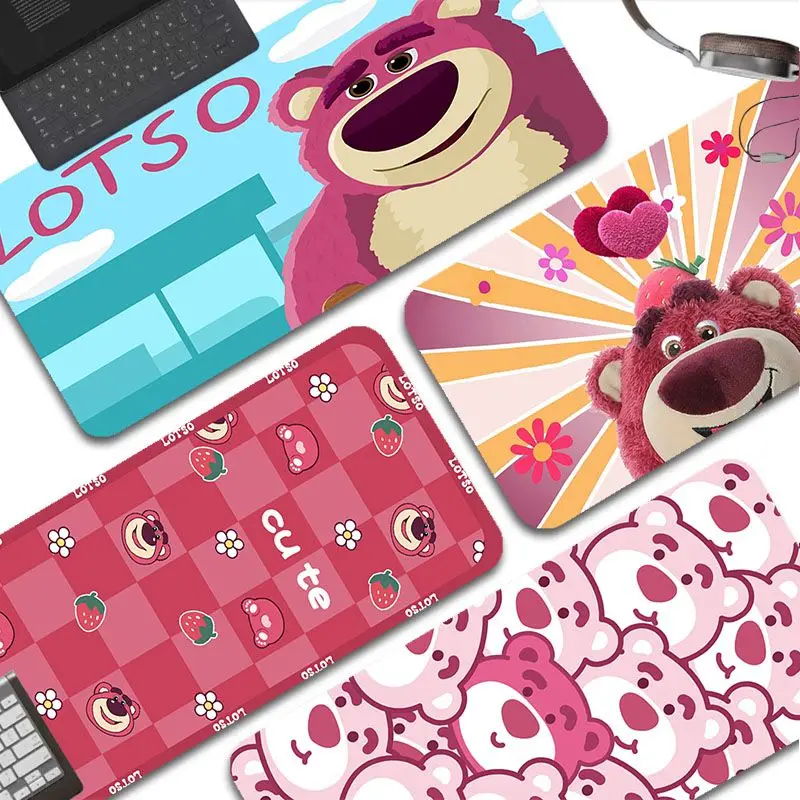 

Disney Toy Story Lotso Animation Thickened Mouse Pad Oversized Gaming Keyboard Notebook Table Mat For PC Desk Pad