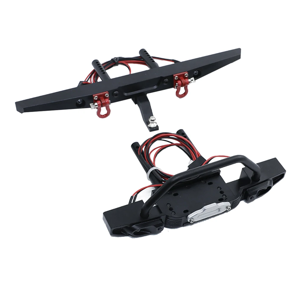 Металлический передний бампер, задний бампер, защита для 1/10 RC Crawler Axial SCX10 90046 90047 Traxxas TRX4 TRX-4