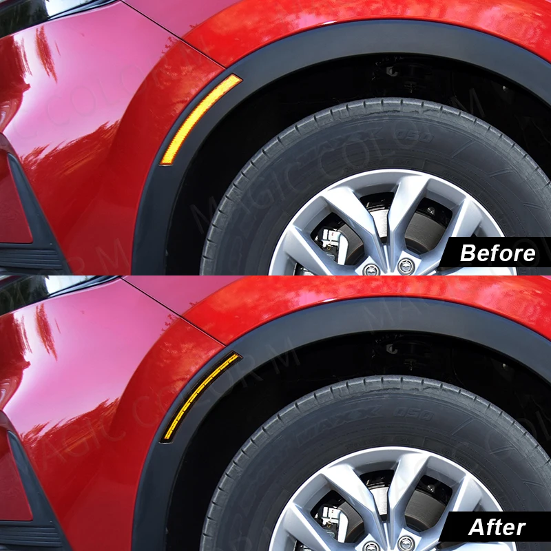 Светодиодный боковой маркер для Honda CRV CR-V 2023 2024, свет для колесных арок, подсветка передних крыльев, указатель поворота, белый, желтый, синий, 12В (art.: 3920dc0ec03bb) - 3920dc0ec03bb