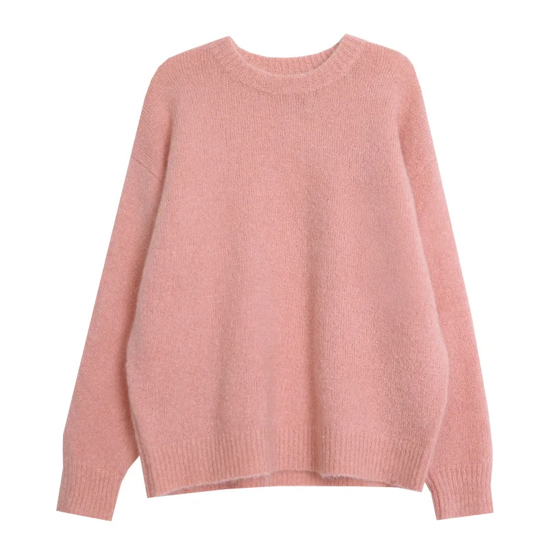 

Sweater women 2020 Casual Mid-length raglan sleeves turtleneck Knit sweaters female pullovers one