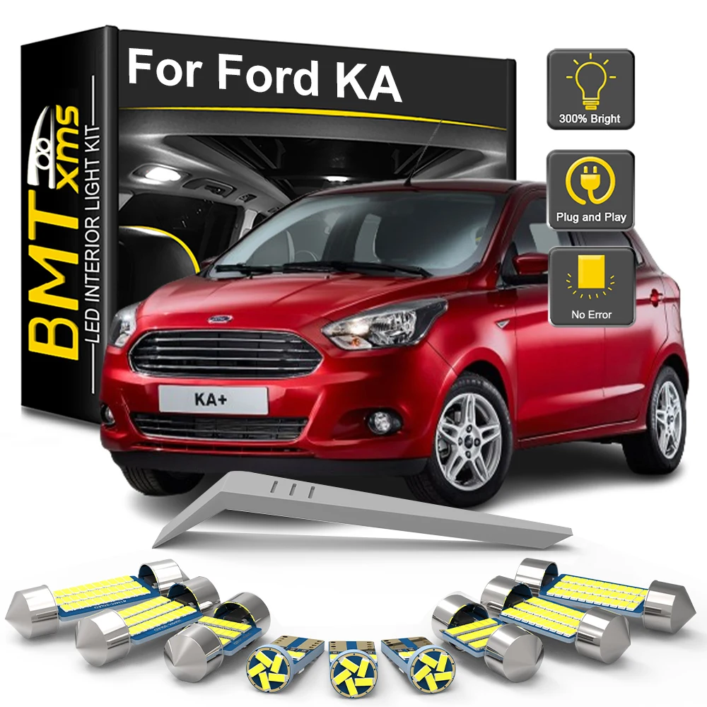 Комплект Светодиодных Внутренних Автомобильных Ламп BMTxms Для Ford KA+ Plus MK1 MK2 MK3 1996-2021