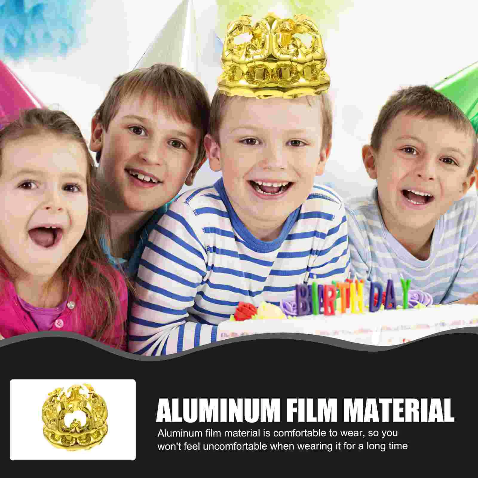 10 шт. шапка из воздушного шара с мультяшной короной детские воздушные шары