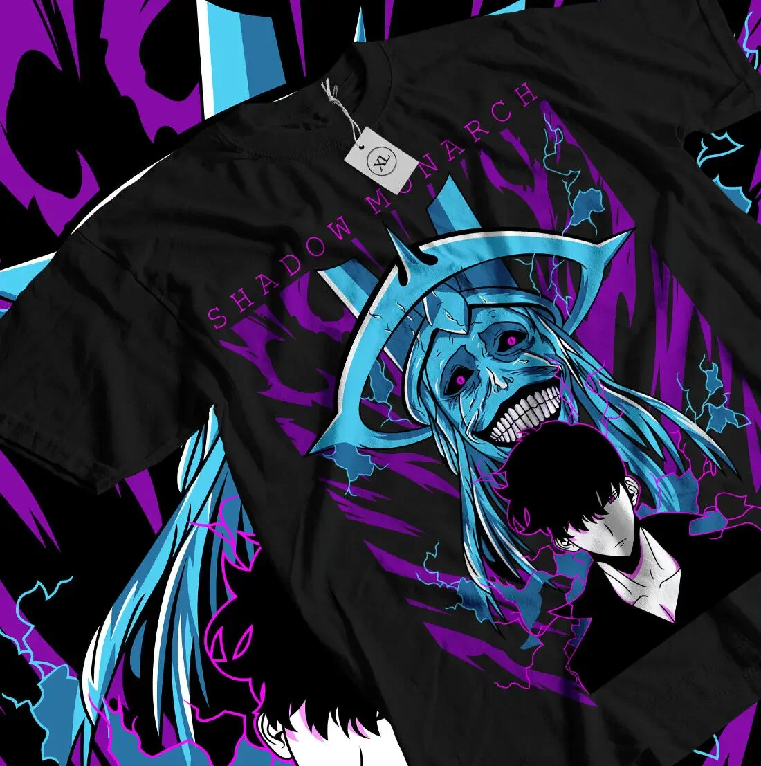 Черная футболка из аниме ужас все размеры