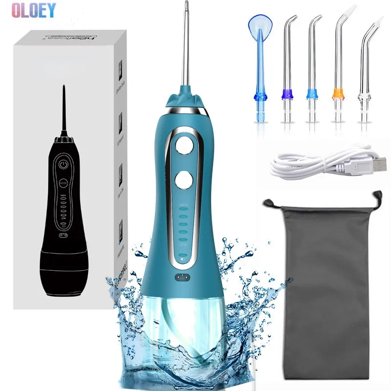 Oral Irrigator USB Rechargeable Wireless Pressurized Dental Irrigator Oral Travel Water Floss Portable Dental Oral Irrigator