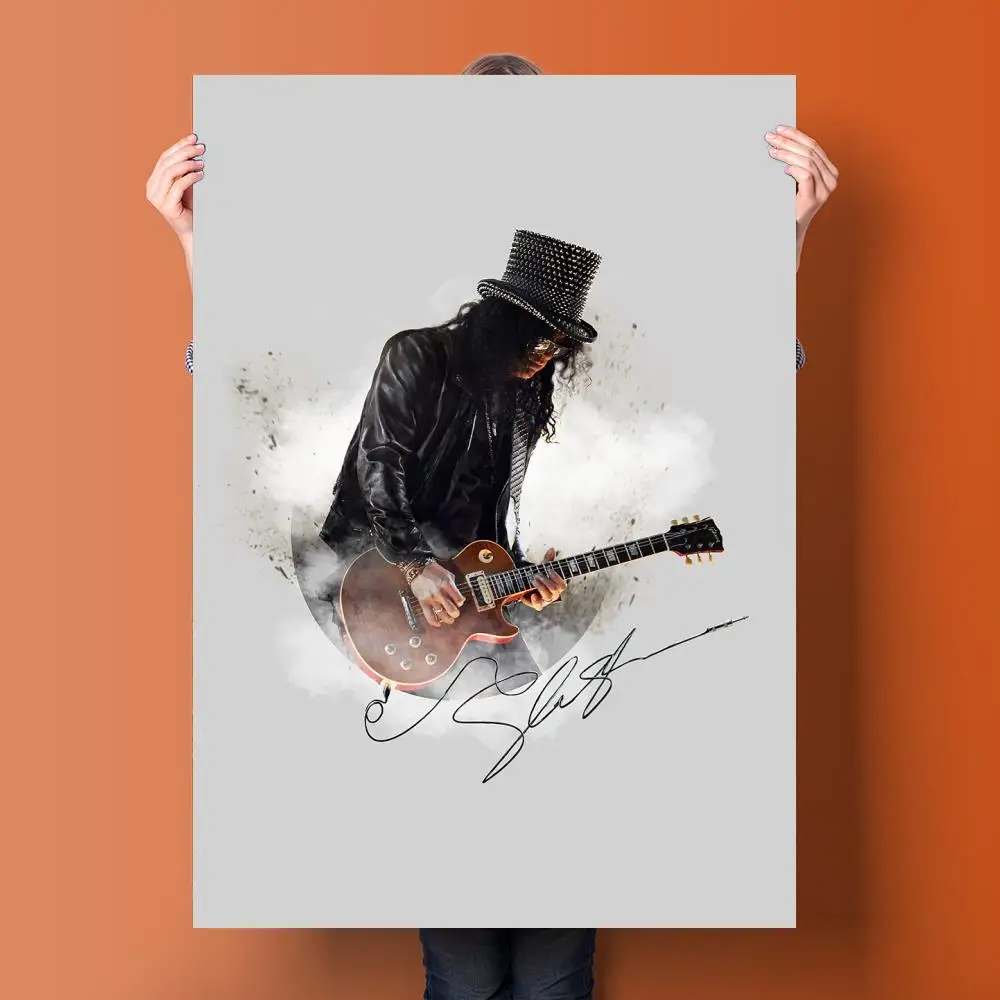 Slash singer декоративное живописное полотно постер настенный художественный для