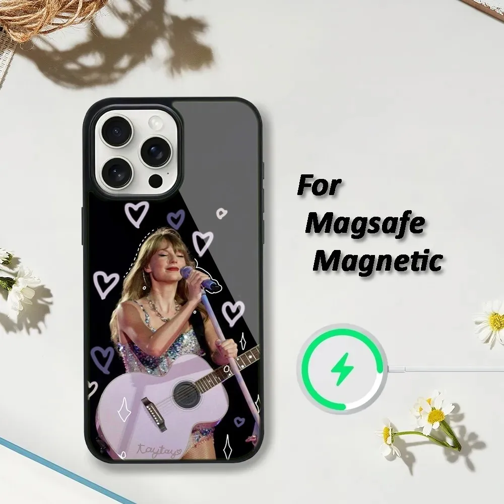 Чехол для телефона Singer T-TaylorS Alison iPhone 16 15 14 13 12 11 Plus Pro Max Mini S-SwiftES Magsafe с магнитной