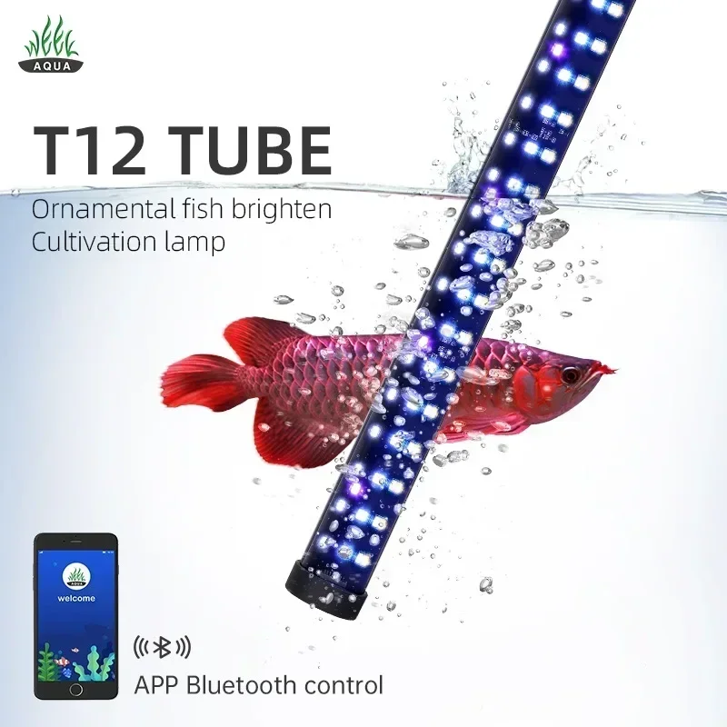 Неделя Aqua T12 Tube Arowana Светильник для загара IP68 Водонепроницаемый синий