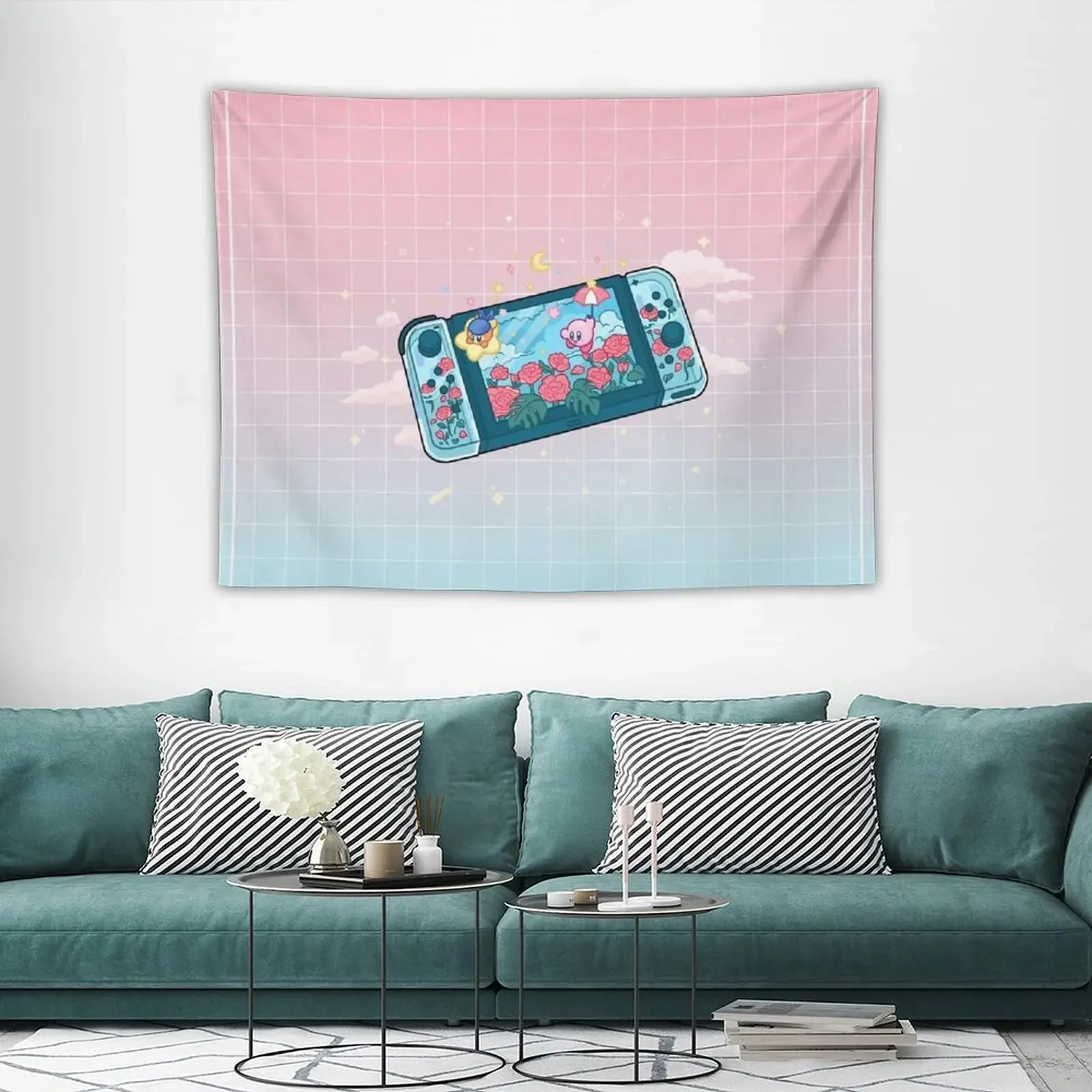 Цветочный переключатель гобелен эстетические Декорации для комнаты украшение