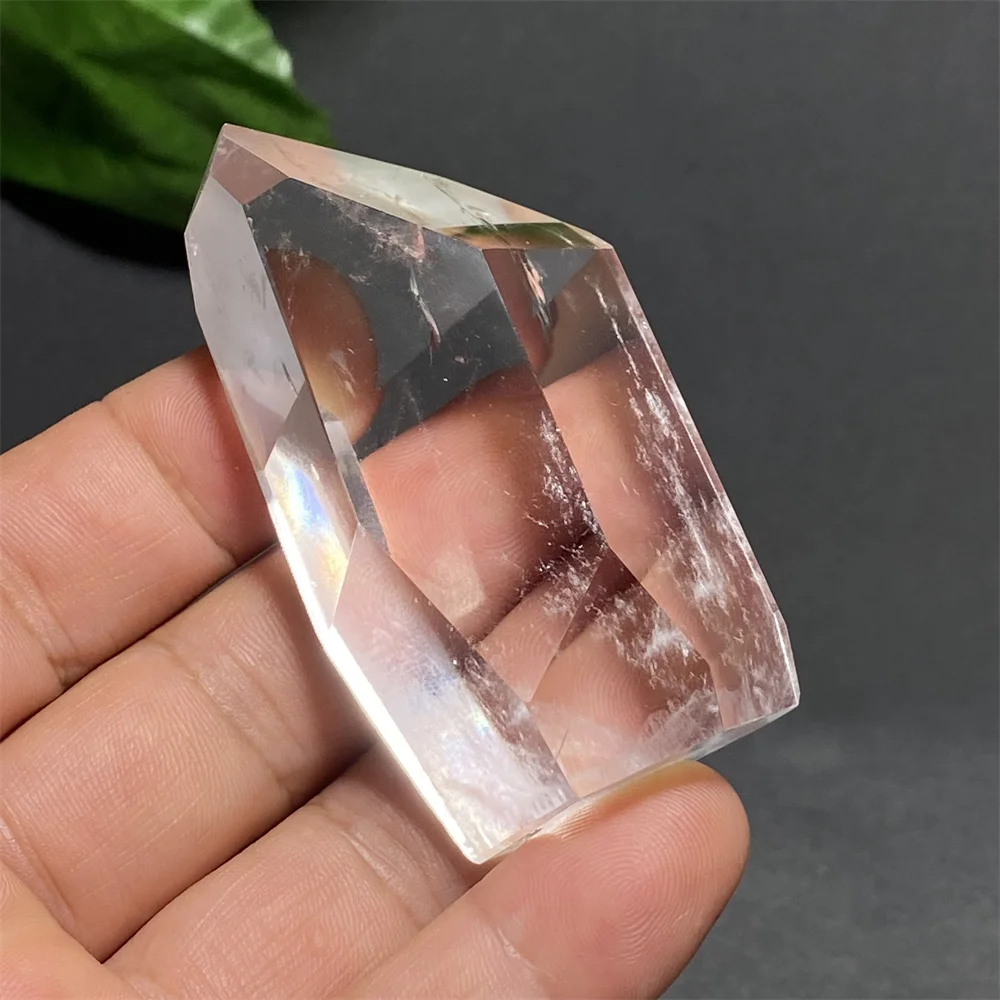 1 шт. натуральный прозрачный белый кристалл полиэдрон кварцевый исцеляющий