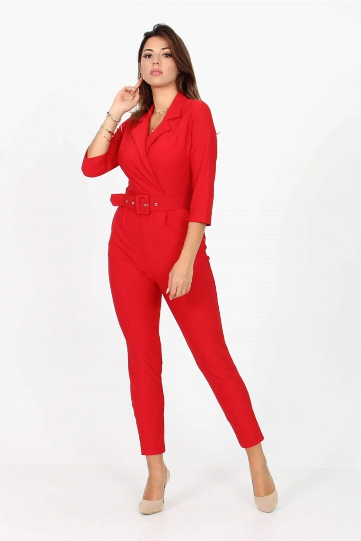 

Женский комбинезон с поясом новый сезон лайкра трикотажный популярный стиль качественная ткань без рукавов мешковатые брюки Повседневный ...